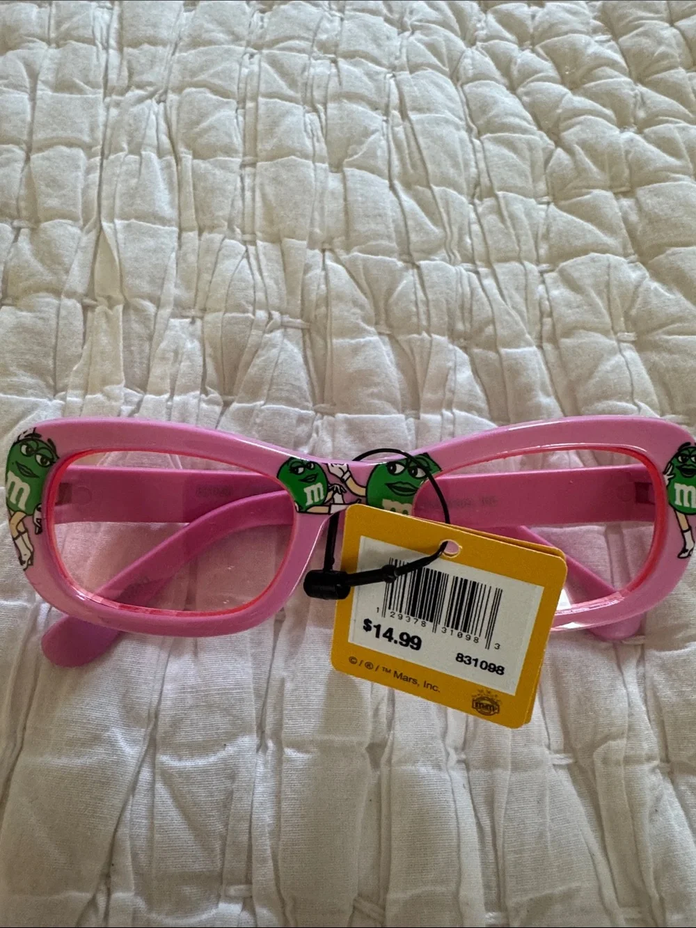 M&M'S Pink Kids Character Sunglasses with Green M&M Accents